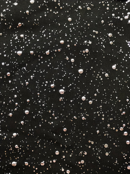 Elegant Black Sequin V-Neck Dress | Hartwell London