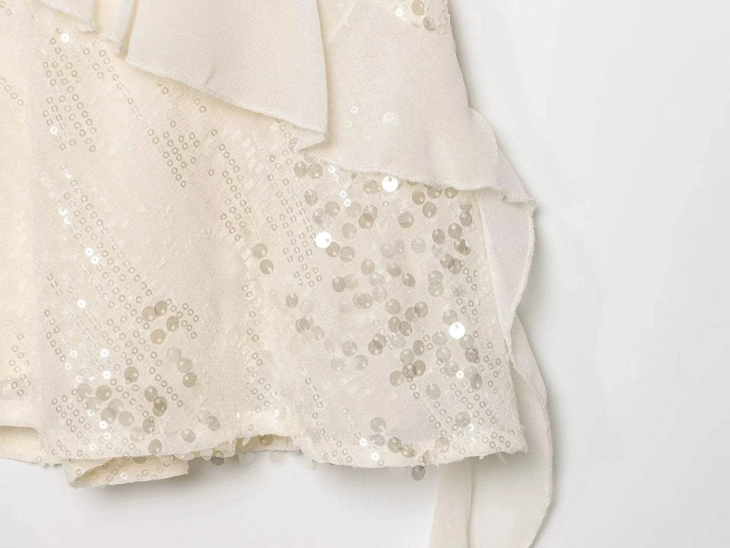 KONDALA Women’s Sequined Cami Mini Dress – Sexy Backless Tiered Party Style