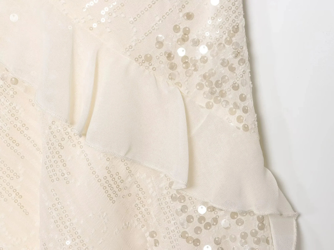 KONDALA Women’s Sequined Cami Mini Dress – Sexy Backless Tiered Party Style