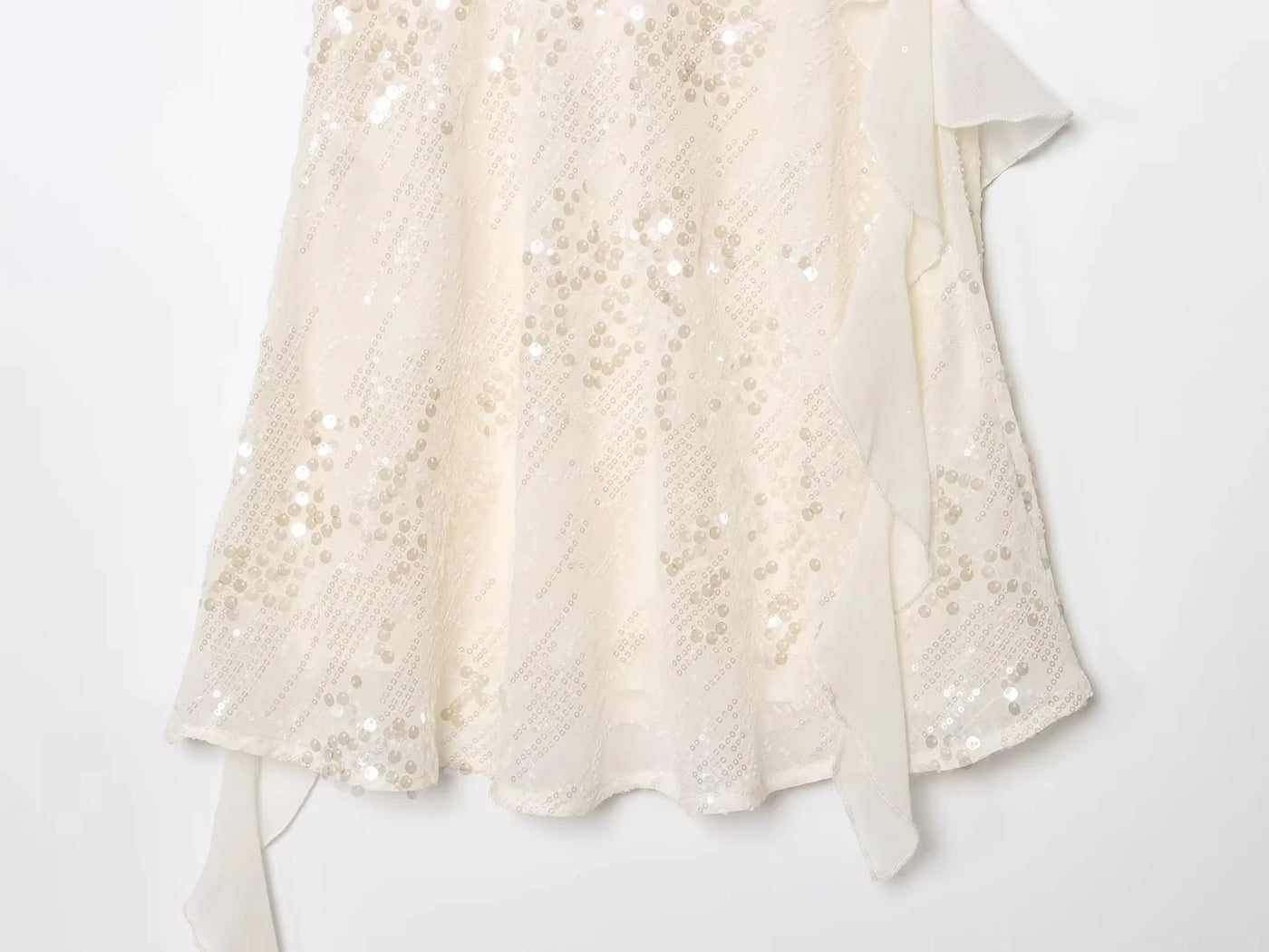 KONDALA Women’s Sequined Cami Mini Dress – Sexy Backless Tiered Party Style