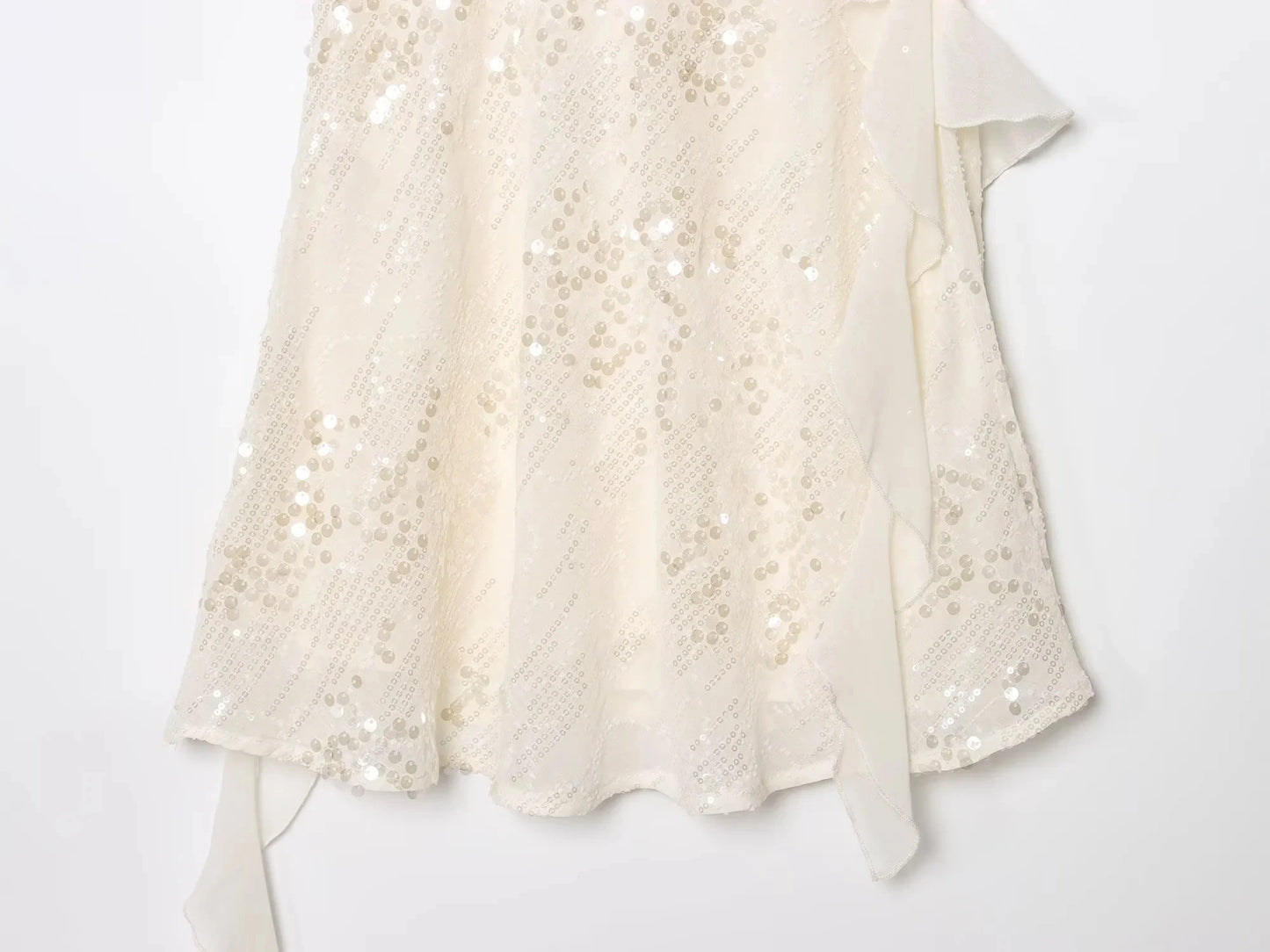 KONDALA Women’s Sequined Cami Mini Dress – Sexy Backless Tiered Party Style