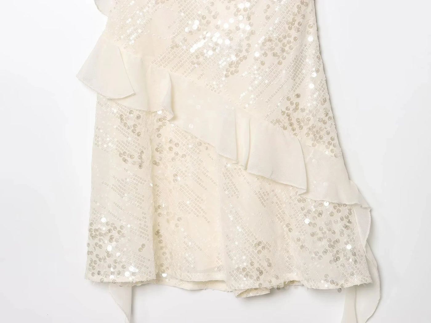 KONDALA Women’s Sequined Cami Mini Dress – Sexy Backless Tiered Party Style